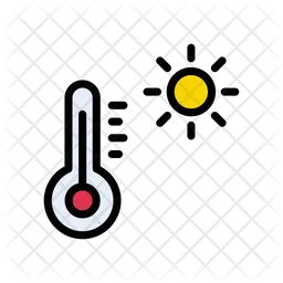 Temperatura caliente  Icono