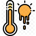 Temperatura caliente  Icono