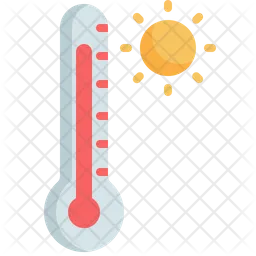 Temperatura caliente  Icono