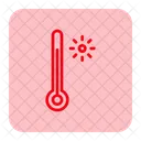 Temperatura caliente  Icono