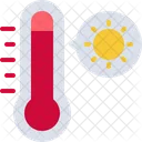 Temperatura caliente  Icono