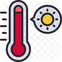 Temperatura caliente  Icono