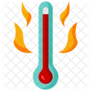 Temperatura caliente  Icono