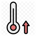 Temperatura caliente  Icono