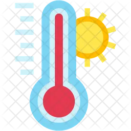 Temperatura caliente  Icono