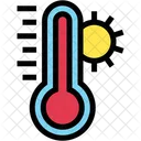 Temperatura Caliente Clima Termometro Icono