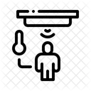 Temperatura Corporal Monitor De Febre Dispositivo De Saude Ícone