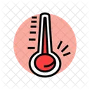 Aumento Temperatura Medidor Ícone