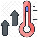 Aumento Da Temperatura Aquecimento Global Mudancas Climaticas Ícone