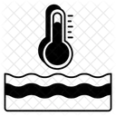 Temperatura Da Agua Temperatura Fria Termometro Ícone