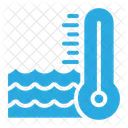 Temperatura Da Agua Onda Termometro Ícone