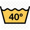 Agua Temperatura Roupas Icon