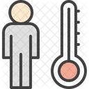 Temperatura da pessoa  Ícone