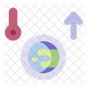 Temperatura Da Terra Aquecimento Global Mudancas Climaticas Ícone