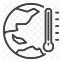 Temperatura Da Terra Terra Global Ícone