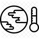 Temperatura Da Terra Temperatura Do Planeta Planeta Ícone