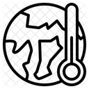 Temperatura Da Terra Aquecimento Global Mudancas Climaticas Ícone