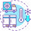 Temperatura de almacenamiento ultrafría  Icono