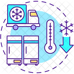 Temperatura de almacenamiento ultrafría  Icono