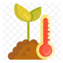 Temperatura Termometro Planta Icono