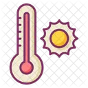 Temperatura de verano  Icono