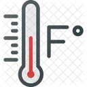 Temperatura Fahrenheit Grau Ícone