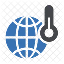 Temperatura Mundo Termometro Ícone