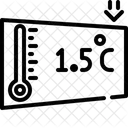 Temperatura Limite Temperatura Calentamiento Global Icono