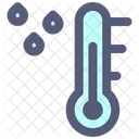 Temperatura Termometro Lluvia Icon