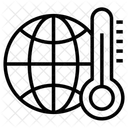 Temperatura Mundial Temperatura Da Terra Termometro Ícone