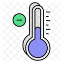 Temperatura Negativa Nubes Clima Icono