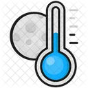 Temperatura Nocturna Temperatura Fria Frio Icon