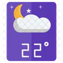 Temperatura noturna  Ícone