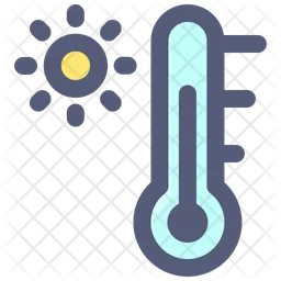 Temperatura quente  Ícone