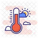 Temperatura quente  Ícone