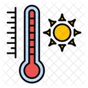 Temperatura quente  Ícone