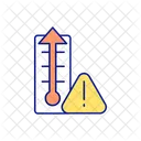 Thermometer Hoch Temperatur Icon