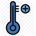 Temperaturanstieg  Symbol