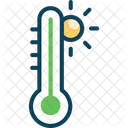 Temperature Thermometer Sun Icon