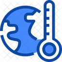 World Thermometer Ecology Icon
