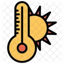 Sun Temperature Thermometer Icon