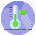 Temperature Thermometer Leaves Icon