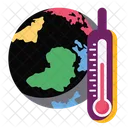 Modern Flat Icon Temperature Thermometer Icon