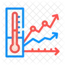 Temperature Chart  Icon