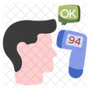 Temperature Check Fever Check Fever Scan Icon