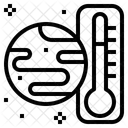 Global Temperature Avertissement Icône
