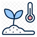Temperature Plants Thermometer Icon