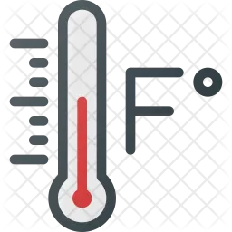 Temperature in Fahrenheit  Icon