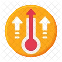 Temperature Increase Temperature Rise High Icon