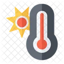 Temperature Sun Temperature Weather Icon